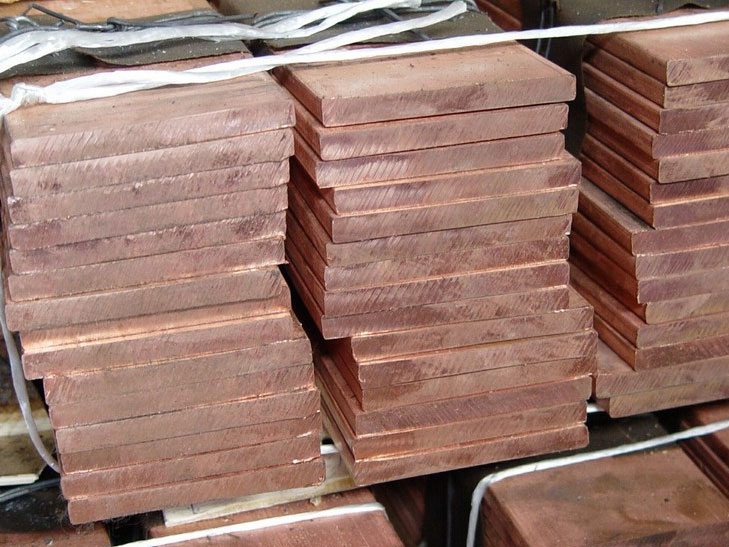 Медная плита горячекатаная 800 мм 700 мм 27 мм М1 ГОСТ 1173-2006