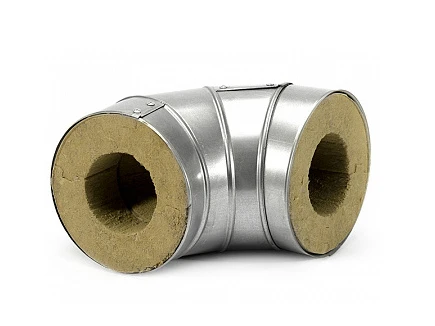 Отвод в оцинковке 406 мм 40 мм 100 кг/м3