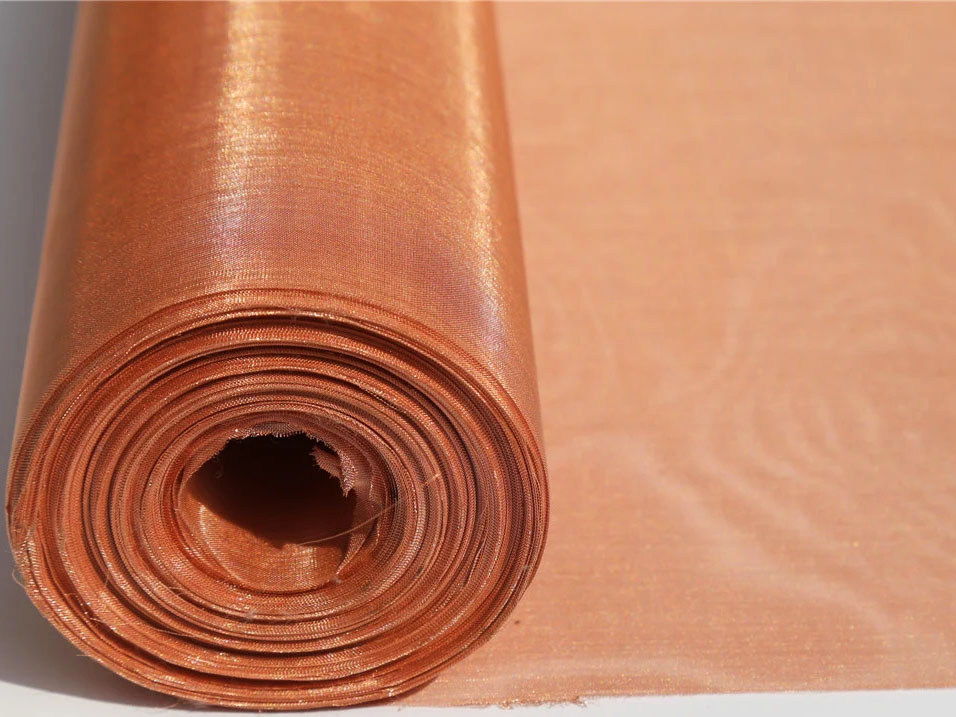 Тканая сетка медная 0.25 мм 5 мм М2 ГОСТ 6613-86