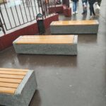 Бетонные скамейки для: Корпуса института МФЮА