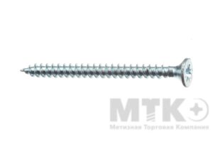 Шурупы универсальные с потайной головкой, белый цинк (РМЗ) (3,5 x 45)